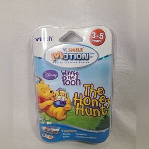 VTECH V.SMILE MOTION CARTRIDGE ~ DISNEY WINNIE the POOH THE HONEY HUNT ~ 3-5 YRS